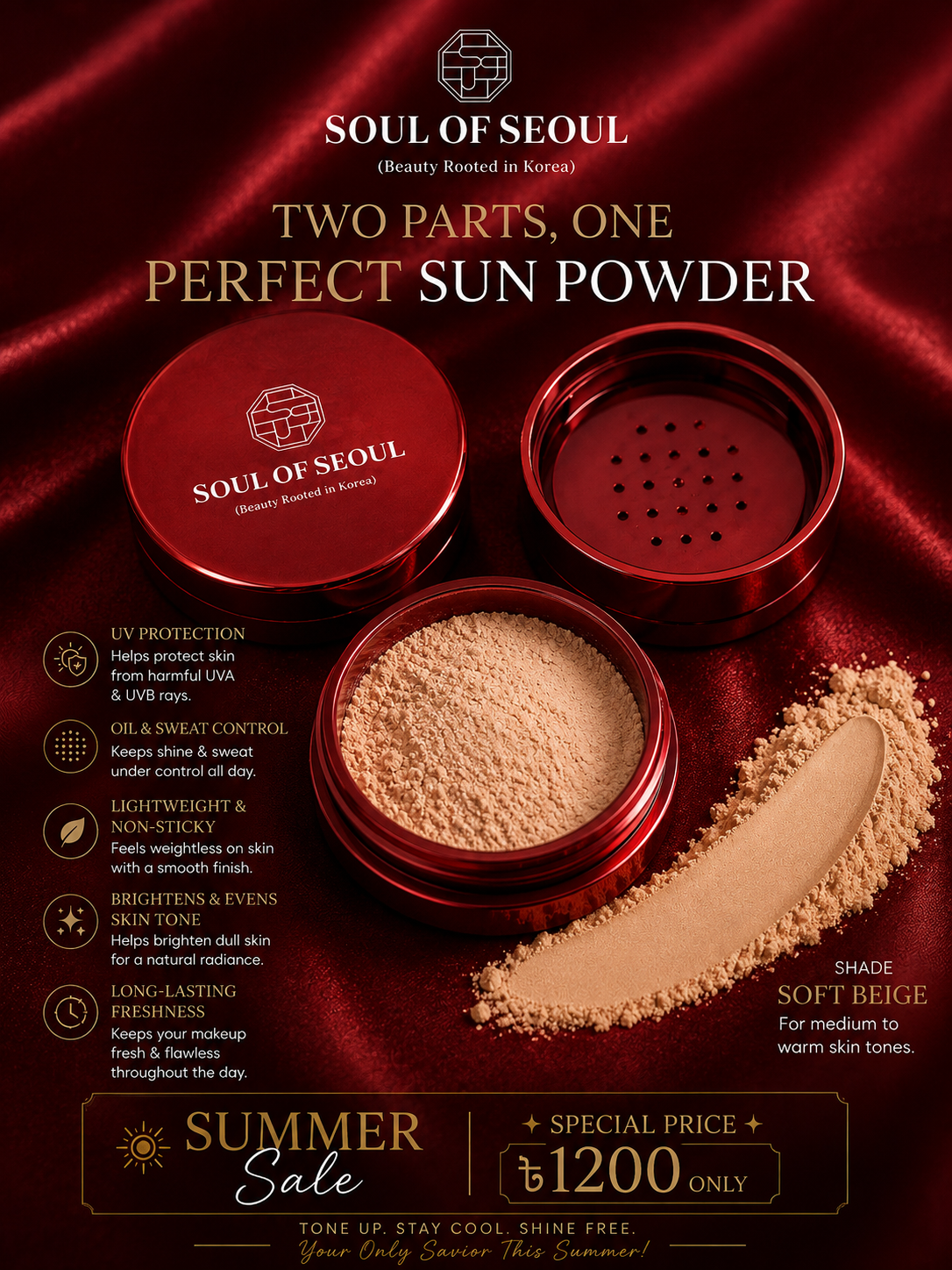 Soul of Seoul - Tone Up Sun Powder - ( Upgrade Version) - Image 13